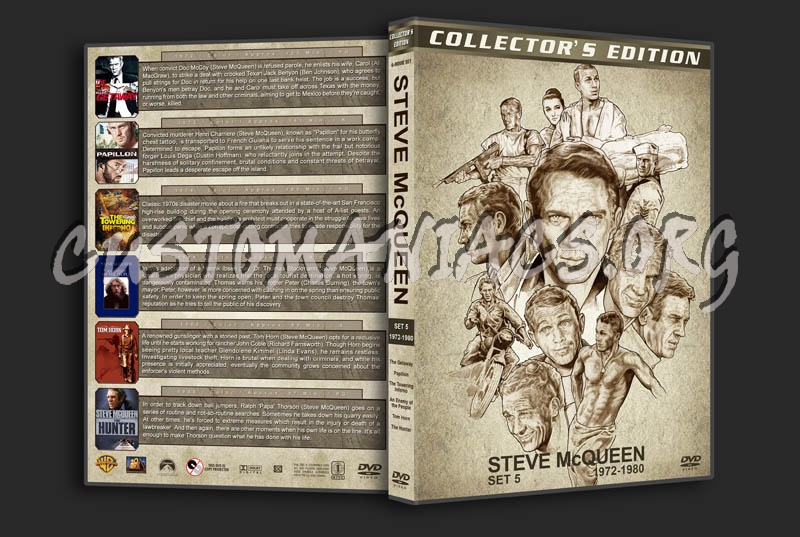 Steve McQueen Filmography (1958-1980) - standard set dvd cover