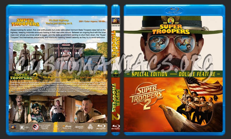 Super Troopers Double Feature blu-ray cover