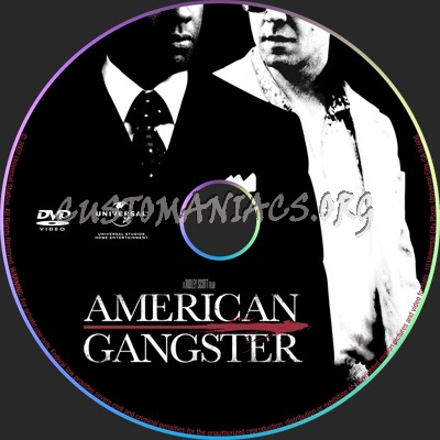 American Gangster dvd label