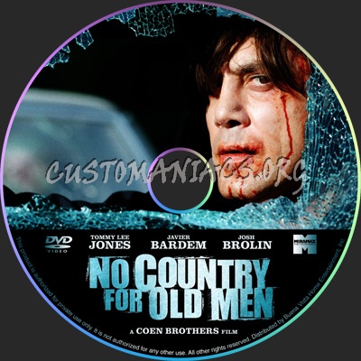 No country for old men dvd label