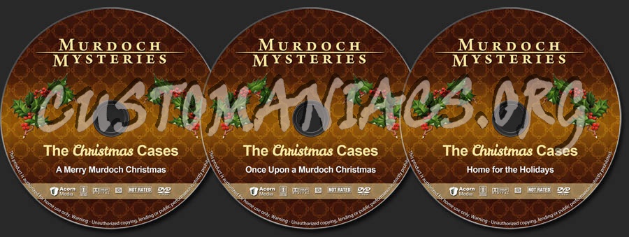 Murdoch Mysteries: The Christmas Cases dvd label