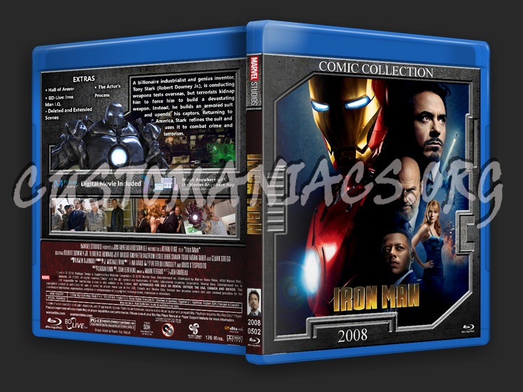 Iron Man blu-ray cover