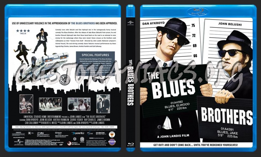 Blues Brothers blu-ray cover