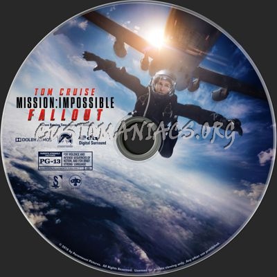 Mission: Impossible - Fallout blu-ray label