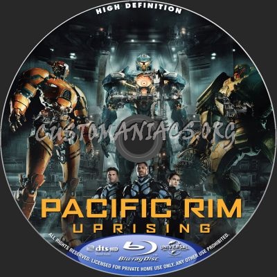 Pacific Rim - Uprising blu-ray label