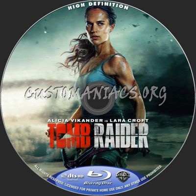 Tomb Raider (2018) blu-ray label