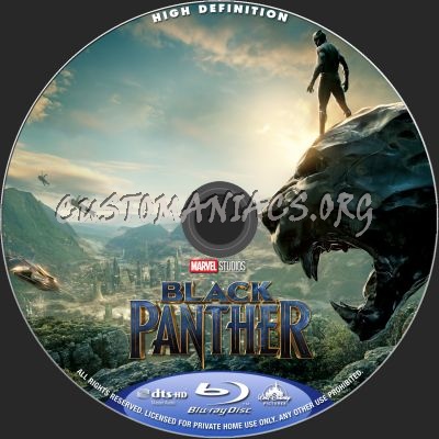 Black Panther blu-ray label