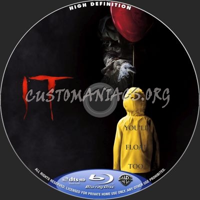 It (2018) blu-ray label