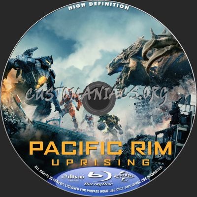 Pacific Rim - Uprising blu-ray label