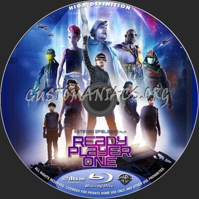 Ready Player One blu-ray label