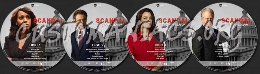 Scandal - Season 7 dvd label