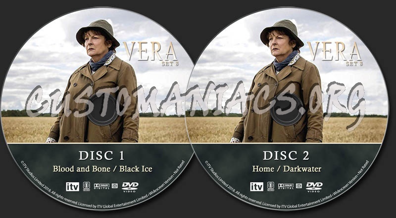 Vera - Set 8 dvd label