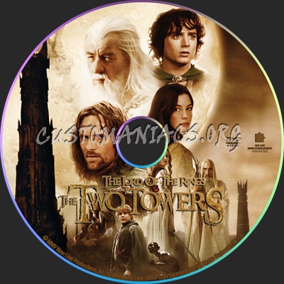the lord of the rings the two towers dvd cover