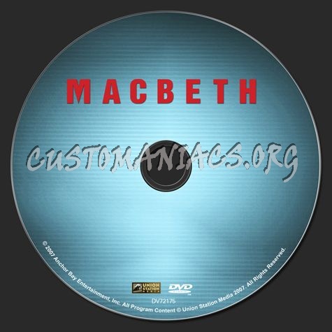 Macbeth (2007) dvd label