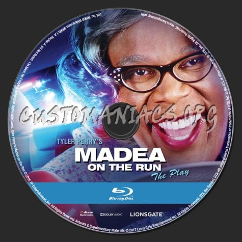 Madea on the Run blu-ray label