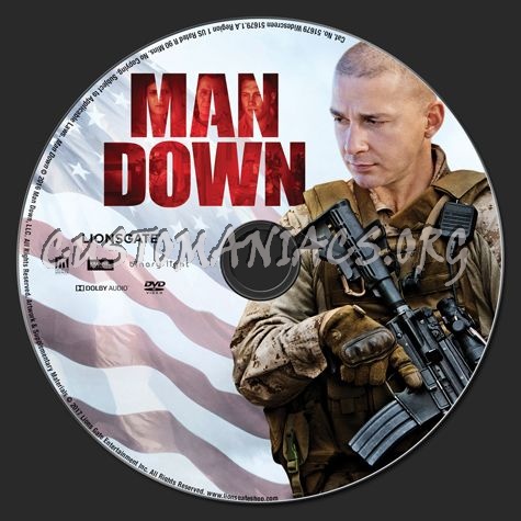 Man Down dvd label