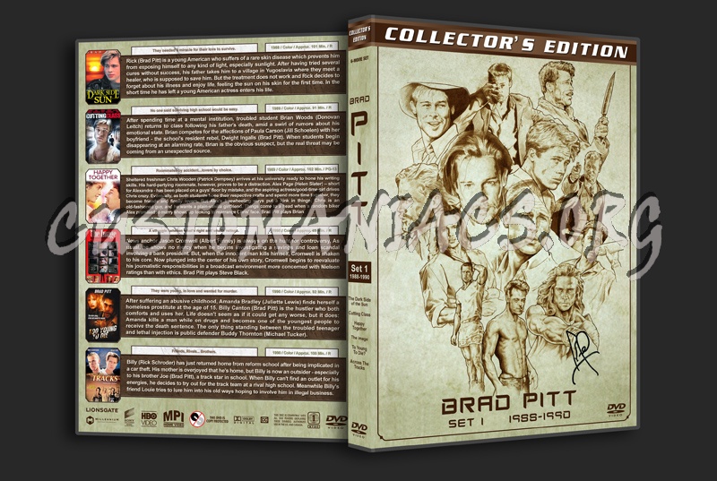 Brad Pitt Filmography - Set 1 (1988-1990) dvd cover