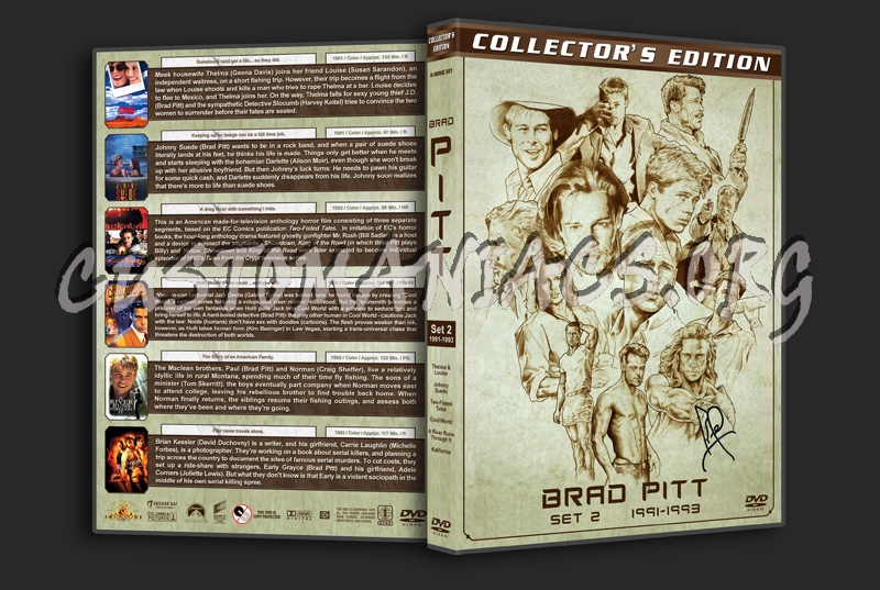 Brad Pitt Filmography - Set 2 (1991-1993) dvd cover