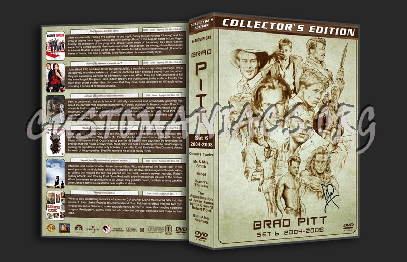 Brad Pitt Filmography - Set 6 (20042008) dvd cover