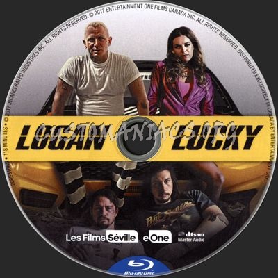 Logan Lucky blu-ray label