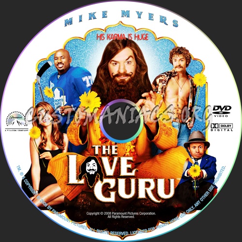 The Love Guru dvd label