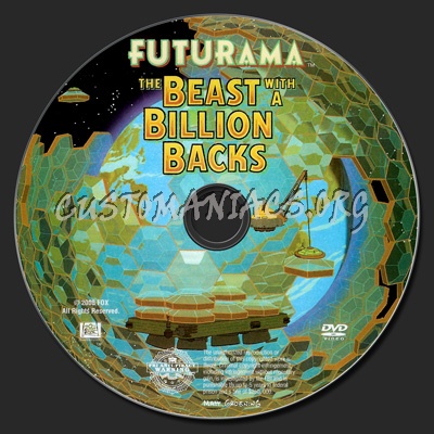 Futurama: The Beast with a Billion Backs dvd label