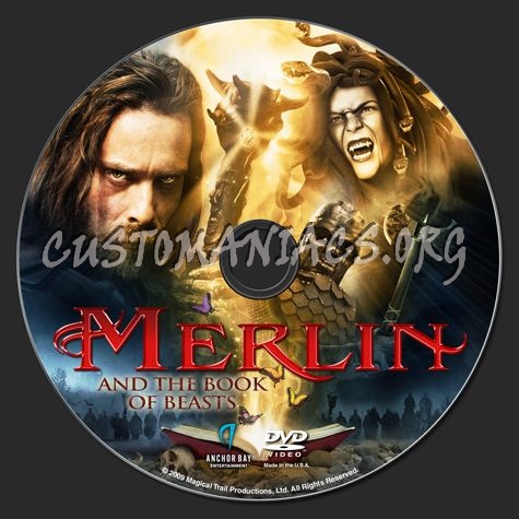 Merlin and the Book of Beasts dvd label