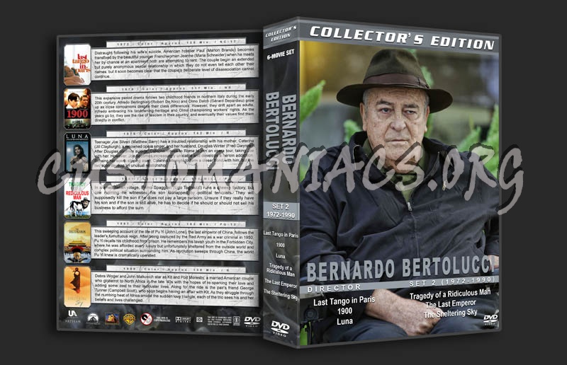 Bernardo Bertolucci Directors Collection - Set 2 (1972-1990) dvd cover