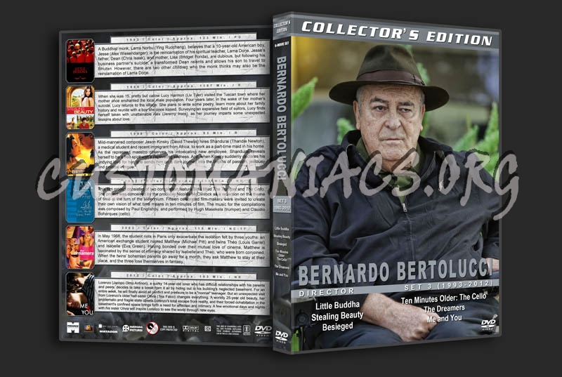 Bernardo Bertolucci Directors Collection - Set 3 (1993-2012) dvd cover