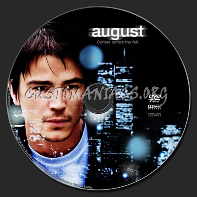 August dvd label