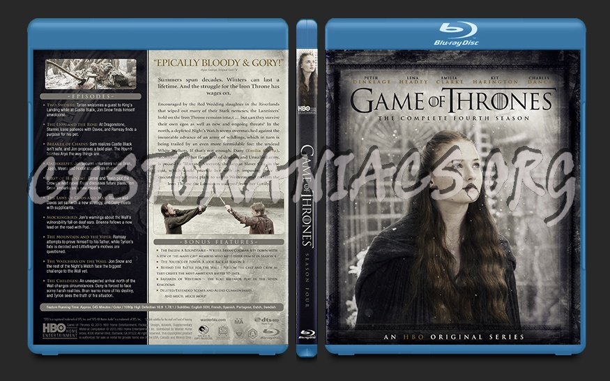 Game of Thrones Season 4 blu-ray cover