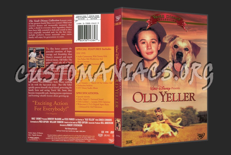 Old Yeller (1957) dvd cover