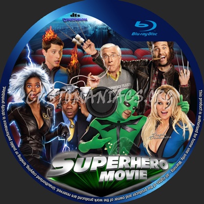 Superhero Movie blu-ray label