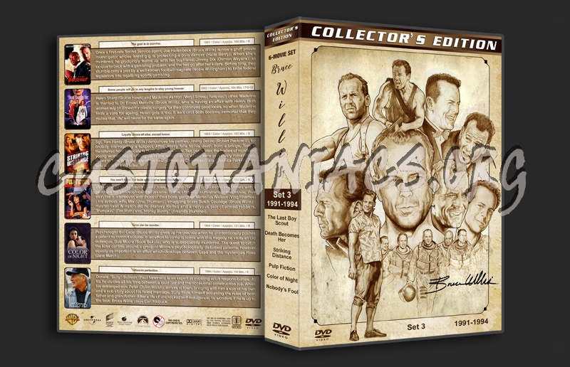 Bruce Willis Filmography - Set 3 (1991-1994) dvd cover