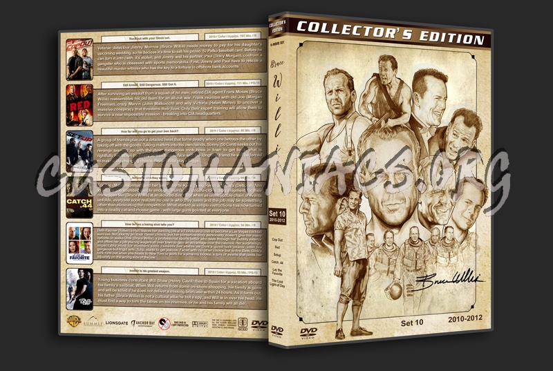 Bruce Willis Filmography - Set 10 (2010-2012) dvd cover