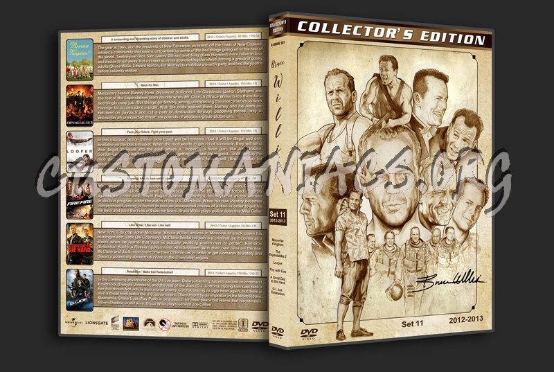 Bruce Willis Filmography - Set 11 (2012-2013) dvd cover