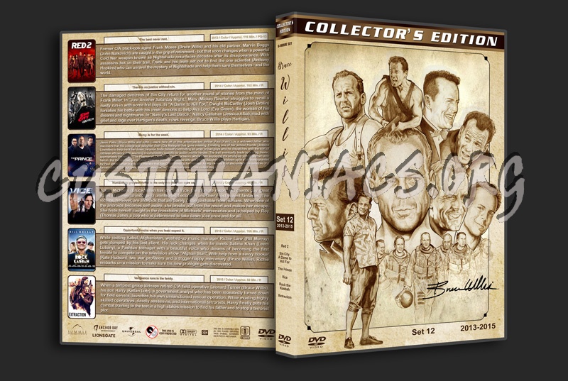 Bruce Willis Filmography - Set 12 (2013-2015) dvd cover