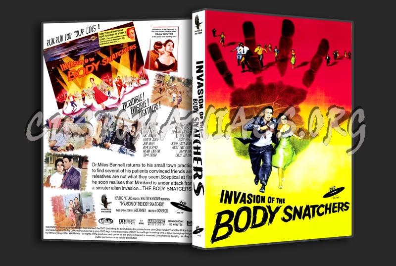 Invasion Of The Body Snatchers (1956) dvd cover