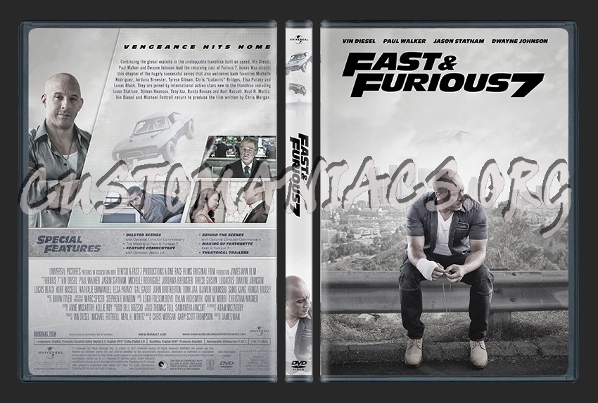Furious 7 dvd cover