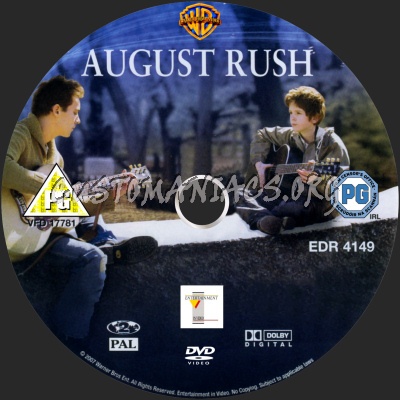 August Rush dvd label