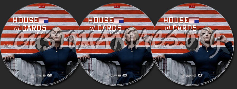 House of Cards - Season 6 dvd label