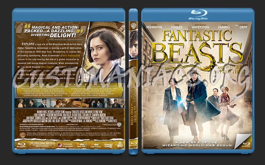 Fantastic Beasts PSD blu-ray cover