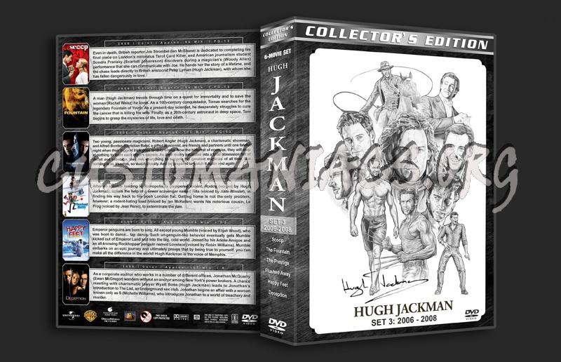 Hugh Jackman Filmography - Set 3 (2006-2008) dvd cover