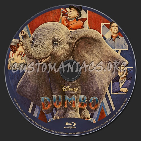 Dumbo blu-ray label