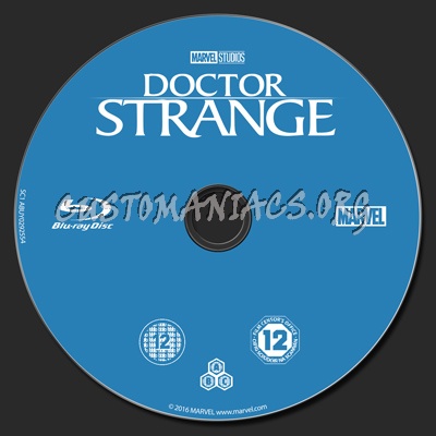 Doctor Strange blu-ray label