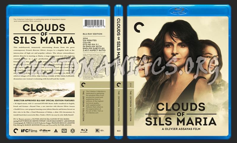 822 - Clouds of Sils Maria blu-ray cover