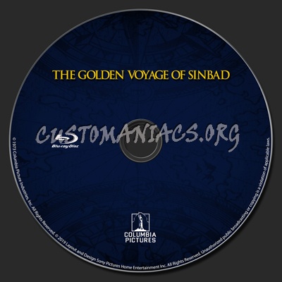 The Golden Voyage Of Sinbad blu-ray label