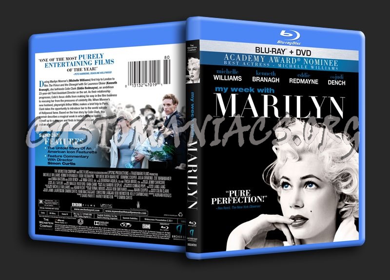 My Week With Marilyn blu-ray cover