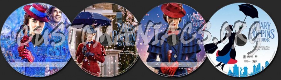 Mary Poppins Returns dvd label