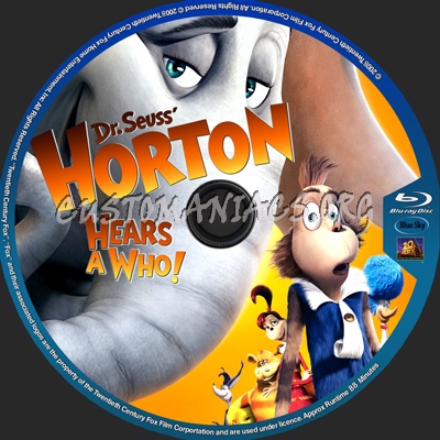 Horton Hears a Who! blu-ray label